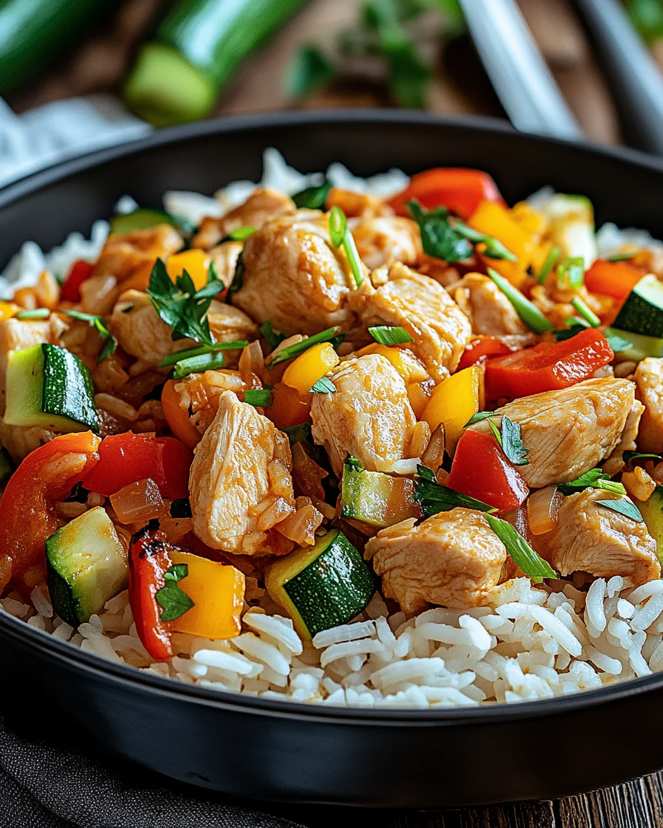 Schnelle Reispfanne mit Hühnchen 20 Schnelle Reispfanne mit Hühnchen