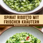 Spinat Risotto mit frischen Kräutern 22 Pinterest Hidden Image