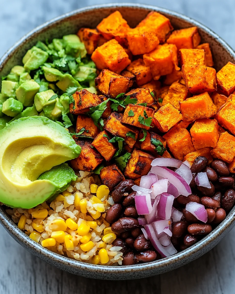 Süßkartoffel Burrito Bowl 19 Süßkartoffel