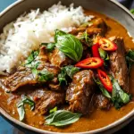 Thail&auml;ndisches Rindfleisch mit roter Curryso&szlig;e