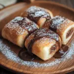 Toast Rolls mit Nutella und Zimt