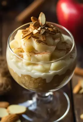 Winterliche Spekulatius-Creme mit Bratapfelkompott
