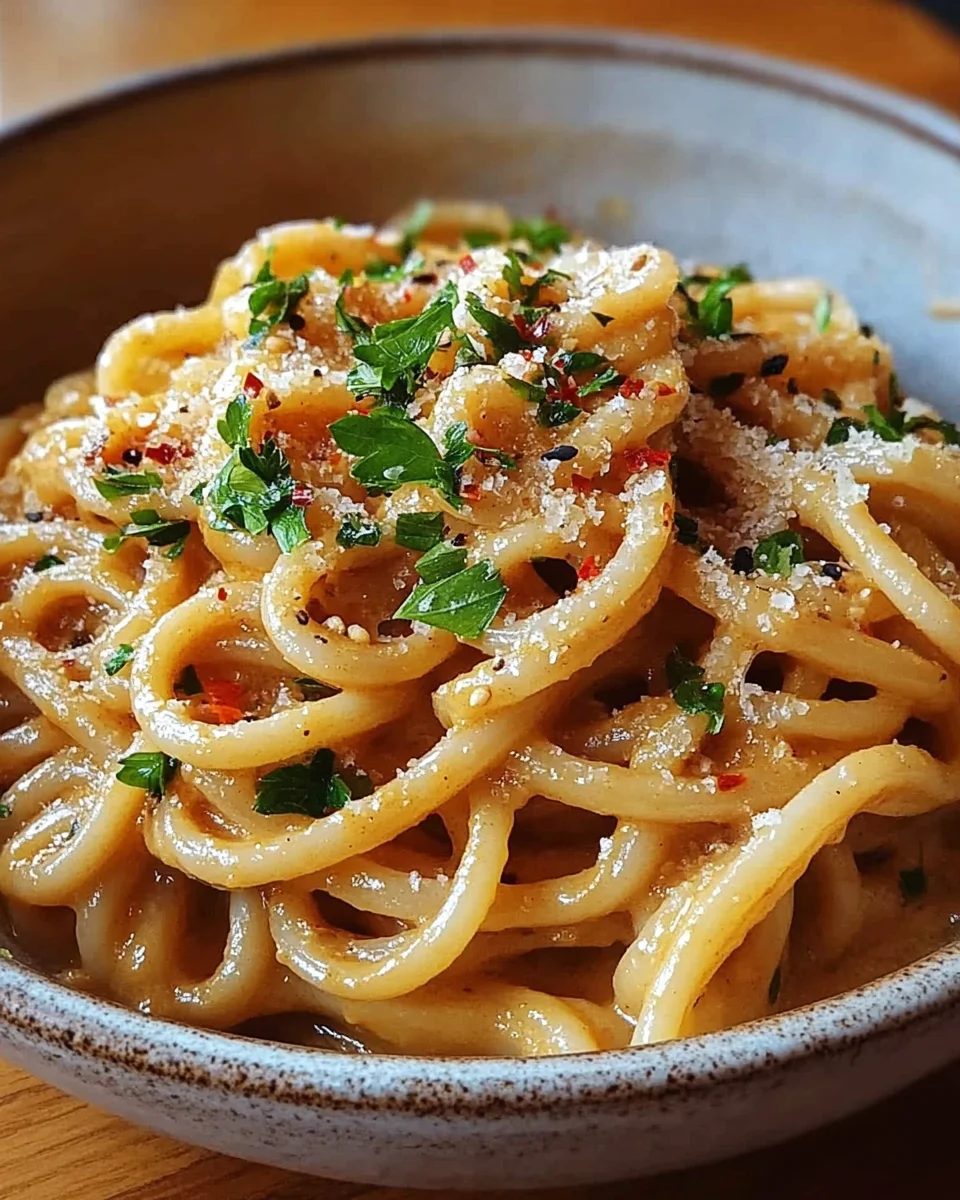 Würzige Miso Pasta