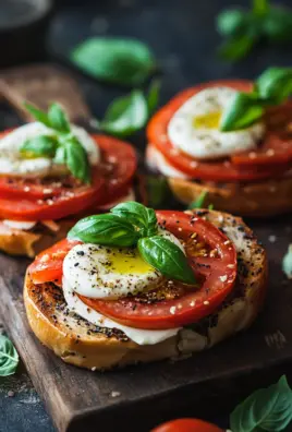 Bagel mit Tomate und Mozzarella 22 Bagel mit Tomate und Mozzarella