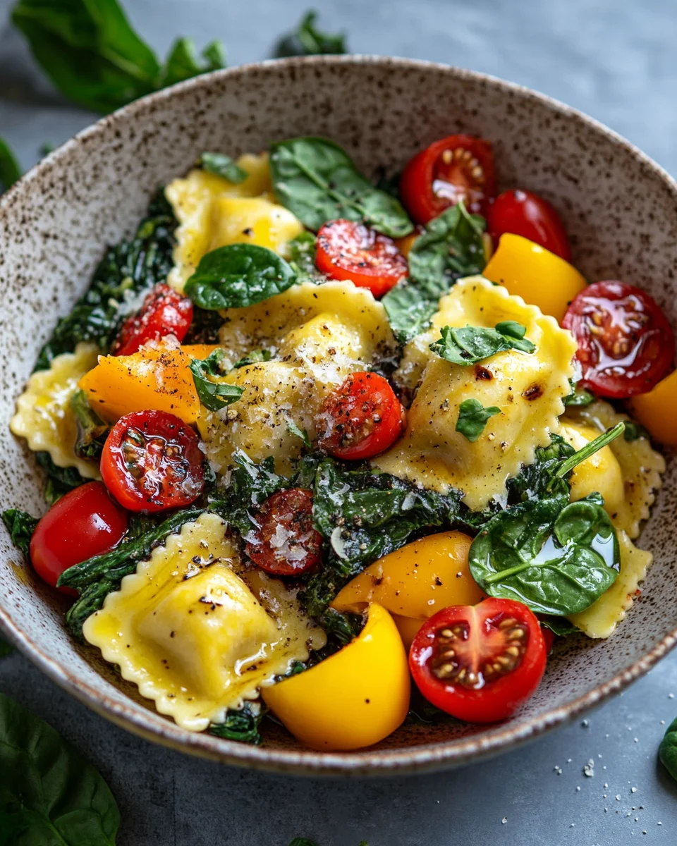Bunte Ravioli-Gem&uuml;se-Pfanne
