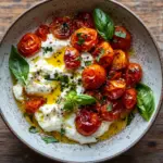 Burrata Pasta mit Tomaten aus dem Ofen