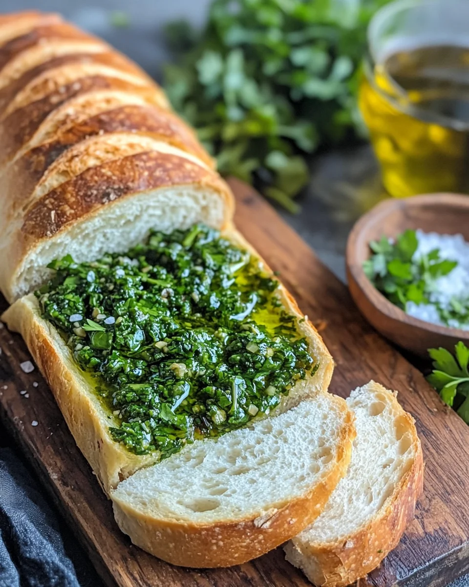 Chimichurri Knoblauchbrot