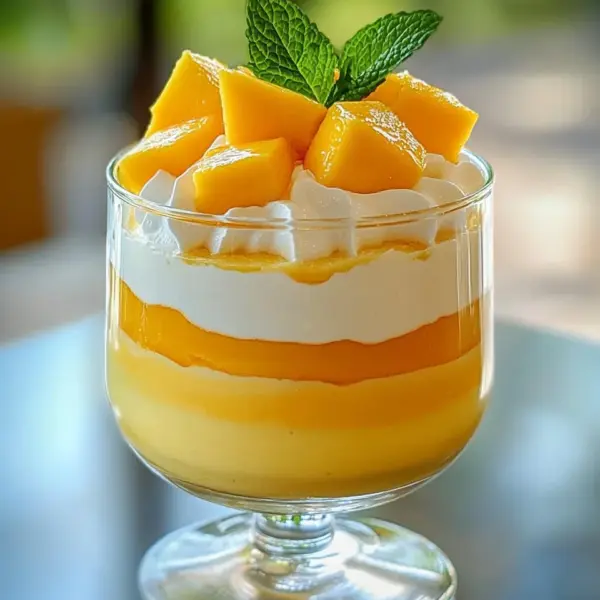 Cremige Mango-Mousse