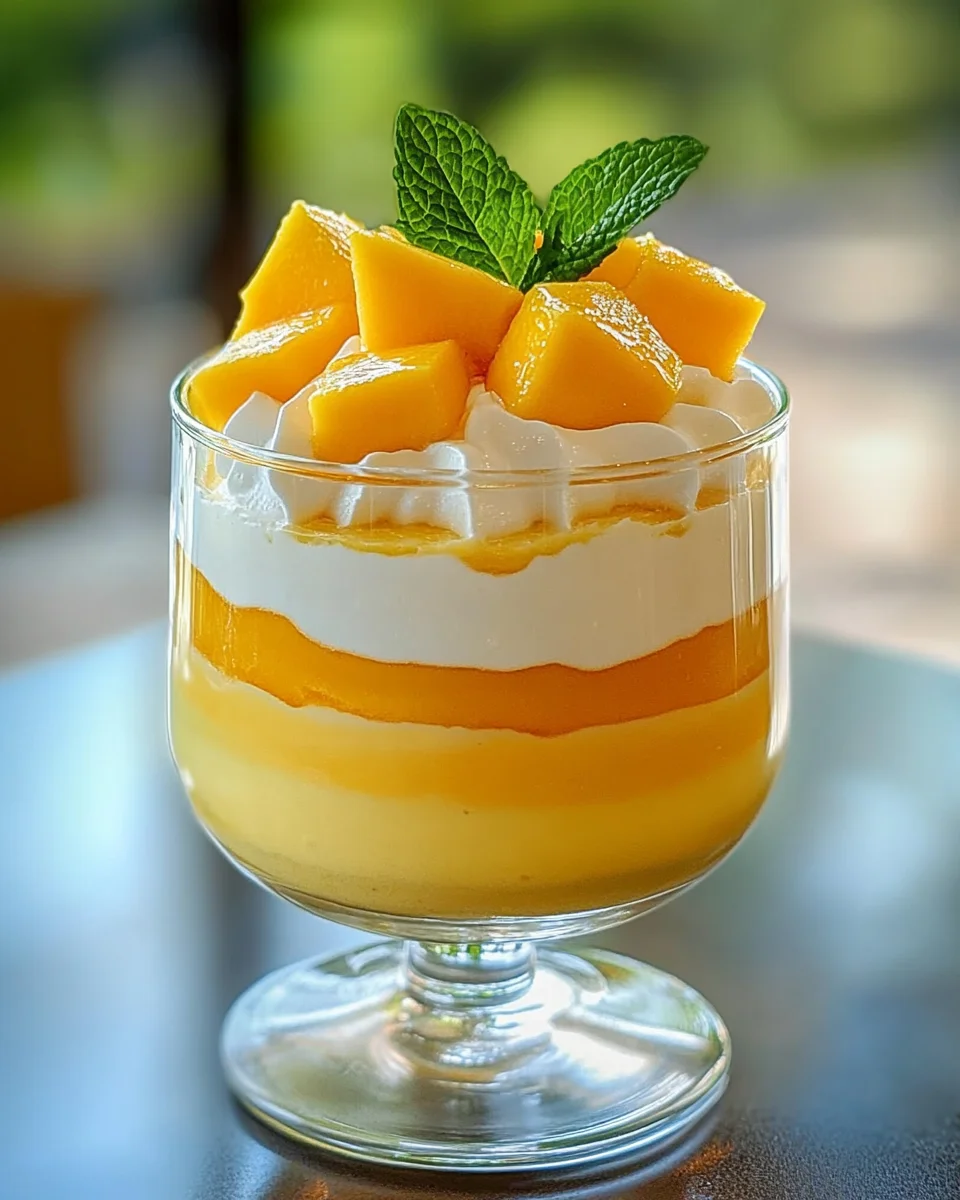 Cremige Mango-Mousse