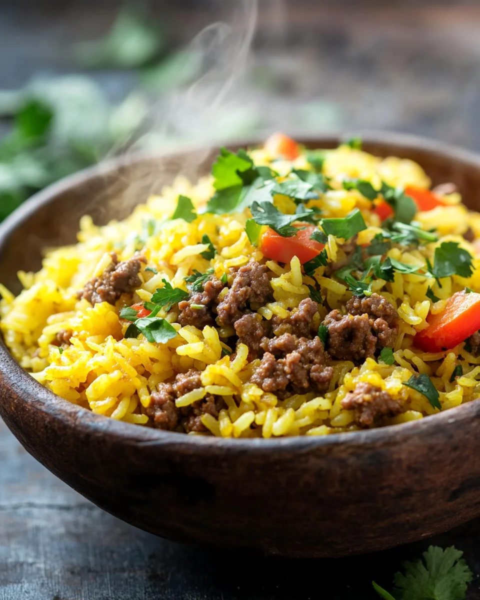 Curryreis mit Hackfleisch 18 Curryreis