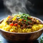 Curryreis mit Hackfleisch