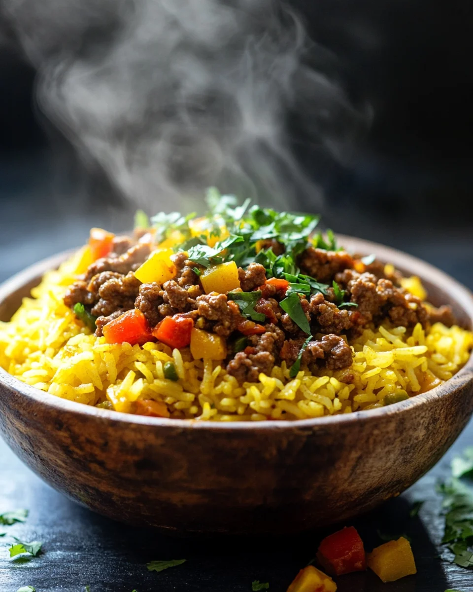 Curryreis mit Hackfleisch 20 Curryreis mit Hackfleisch