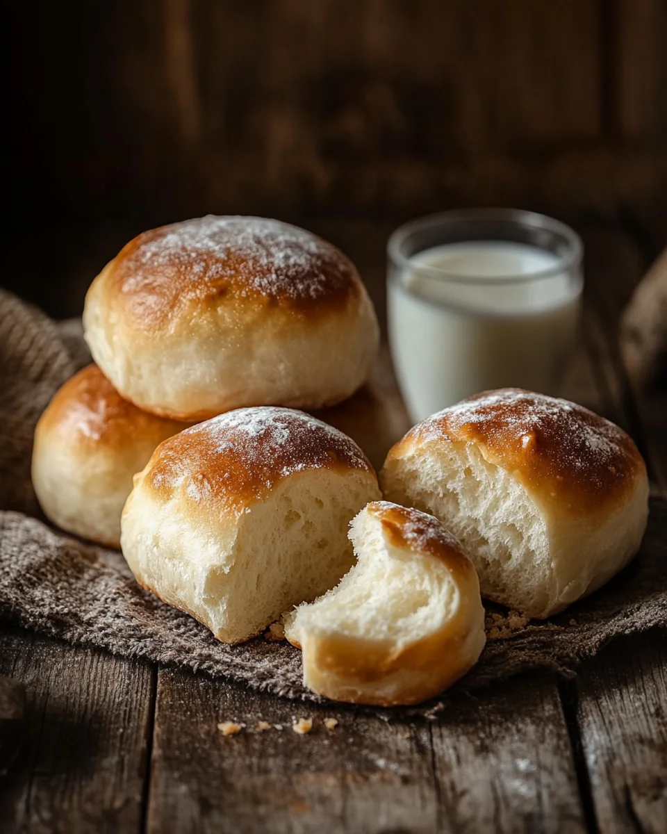 Fluffige Milchbrötchen