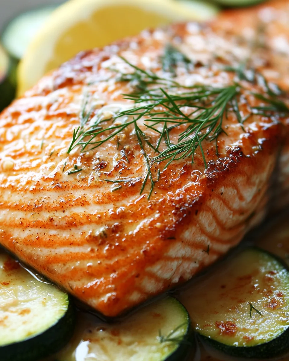 Gebratener Lachs mit Zucchini 18 Gebratener