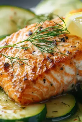 Gebratener Lachs mit Zucchini