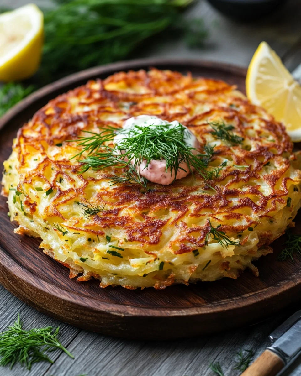 Großer Rösti mit Frischkäse und Lachs 21 Großer Rösti mit Frischkäse und Lachs