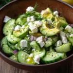 Gurken-Avocado-Salat mit Feta
