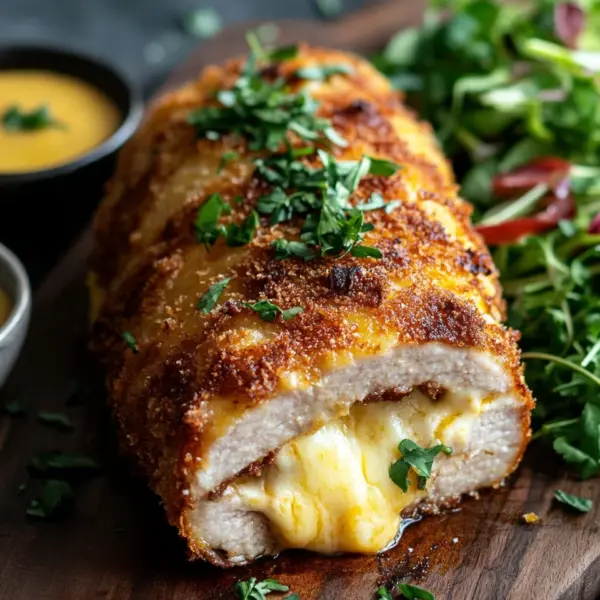 Hähnchen-Cordon-Bleu-Hackbraten