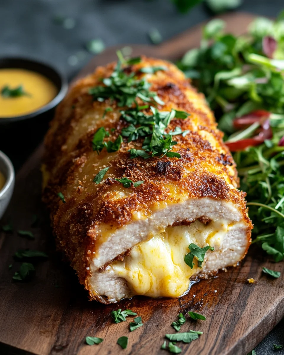 Hähnchen-Cordon-Bleu-Hackbraten