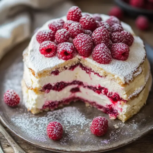 Himbeer-Frischkäse-Mascarpone-Torte