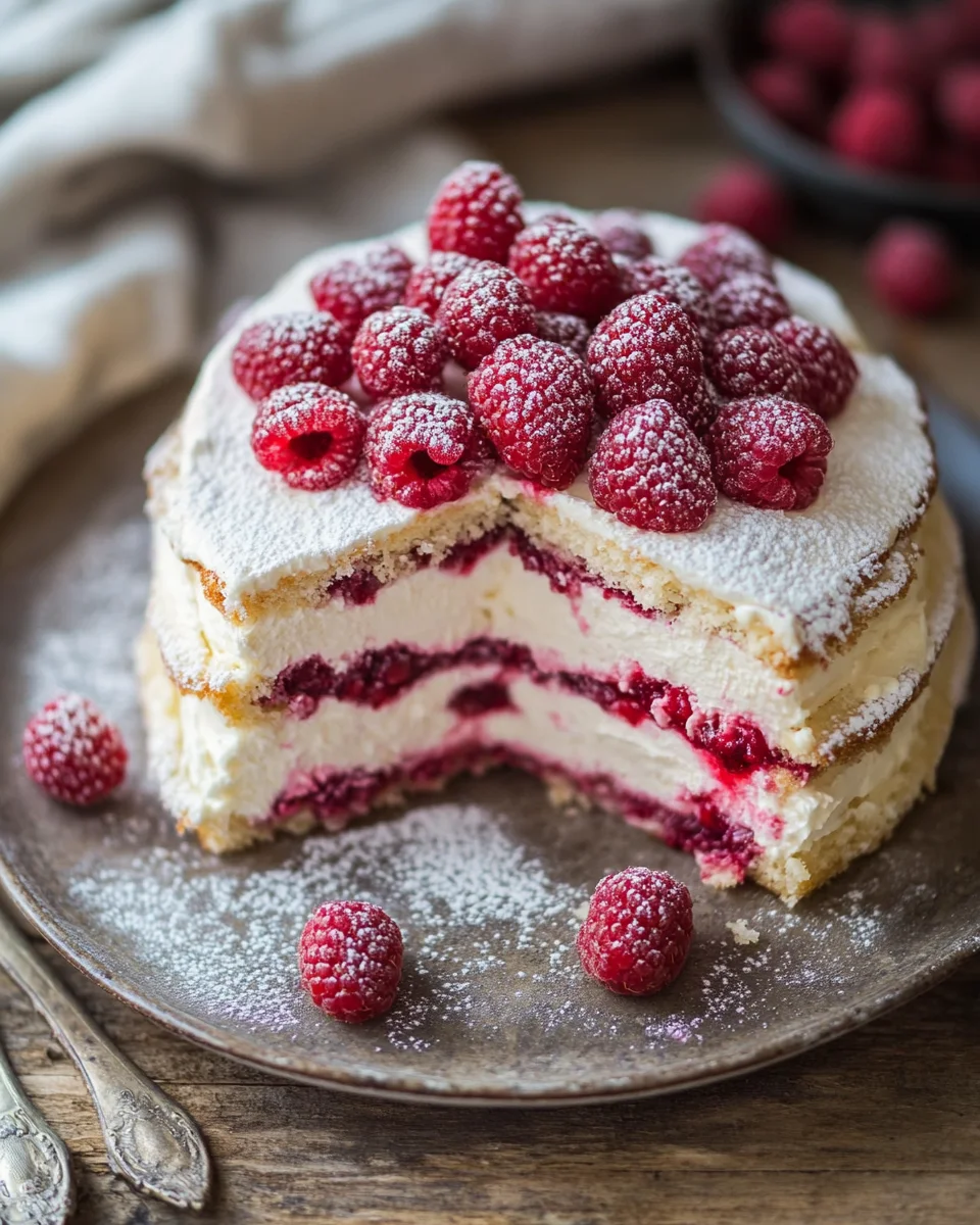 Himbeer-Frischkäse-Mascarpone-Torte