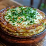 H&uuml;ttenk&auml;se Kartoffelr&ouml;sti Auflauf