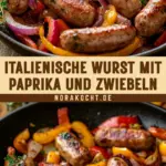 Italienische Wurst mit Paprika und Zwiebeln 16 Pinterest Hidden Image