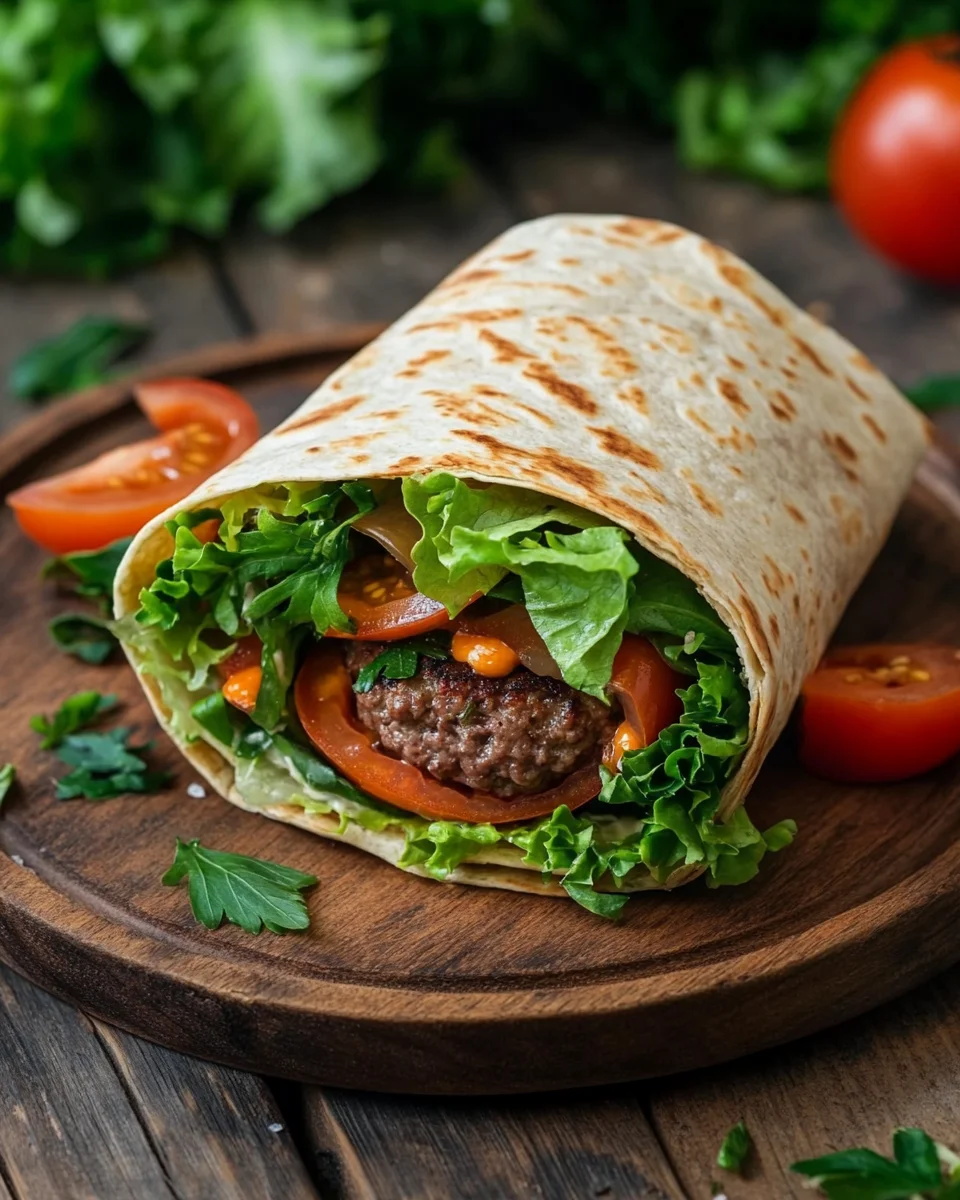 Kalorienarmer Burger-Wrap unter 250 Kalorien 28 Kalorienarmer Burger-Wrap unter 250 Kalorien