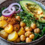 Kartoffel-Bowl mit Kichererbsen