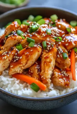Koreanischer Reis Hähnchen Bowl