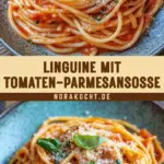 Linguine mit Tomaten-Parmesansoße 19 Pinterest Hidden Image