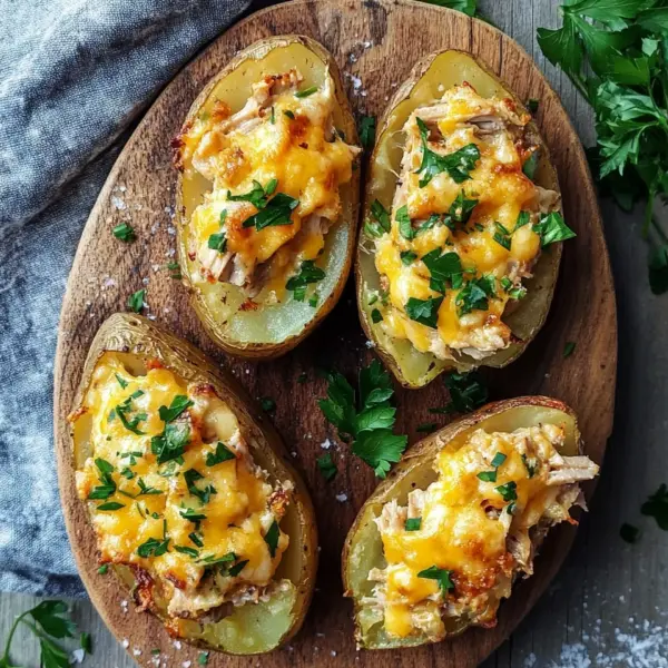 Ofenkartoffeln mit Thunfisch und Käse