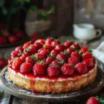 Omas Erdbeerkuchen mit Pudding