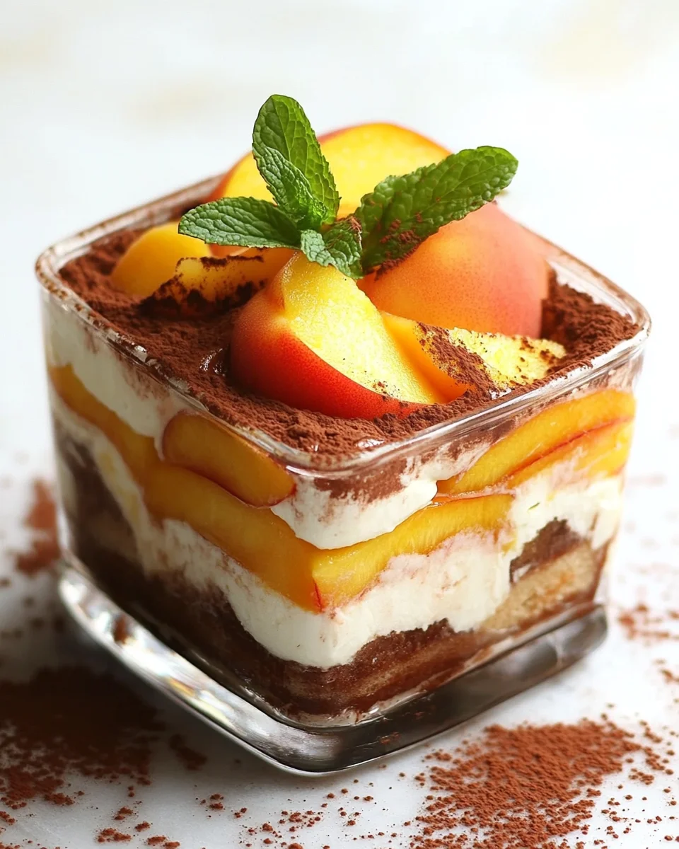 Pfirsich Tiramisu