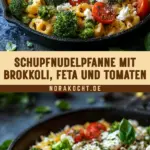 Schupfnudelpfanne mit Brokkoli, Feta und Tomaten 19 Pinterest Hidden Image