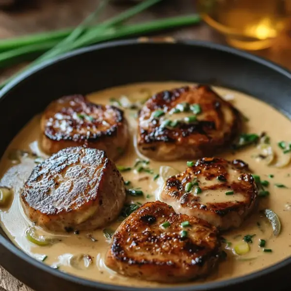 Schweinefilet in cremiger Sahnesauce Rezept