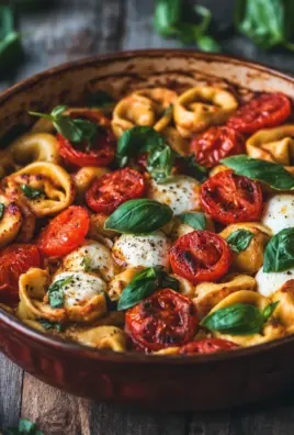Tortelliniauflauf mit Tomate und Mozzarella