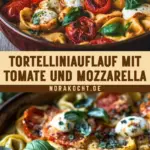 Tortelliniauflauf mit Tomate und Mozzarella 24 Pinterest Hidden Image