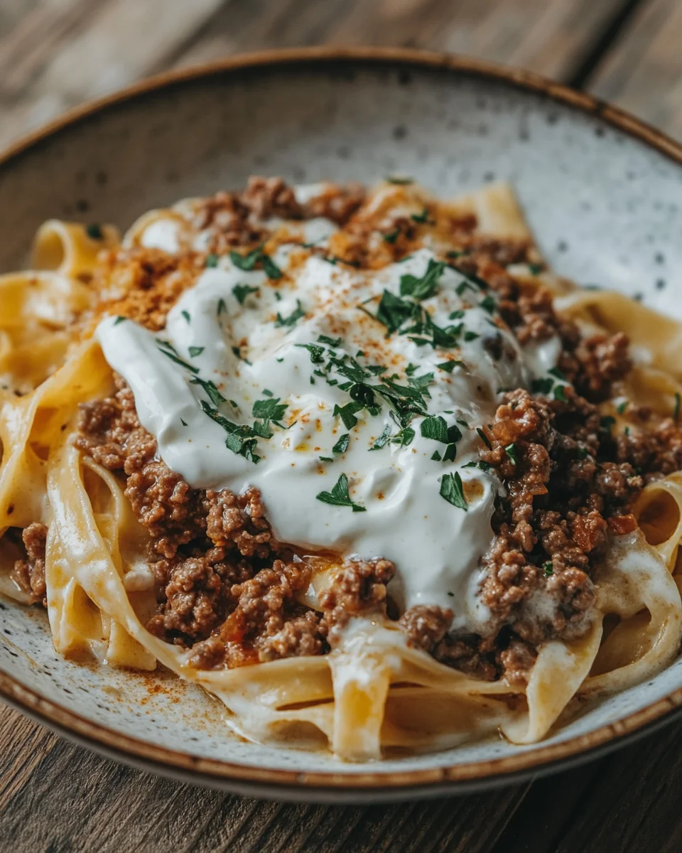 Türkische Pasta mit Hackfleisch und Joghurt-Sauce 19 Türkische