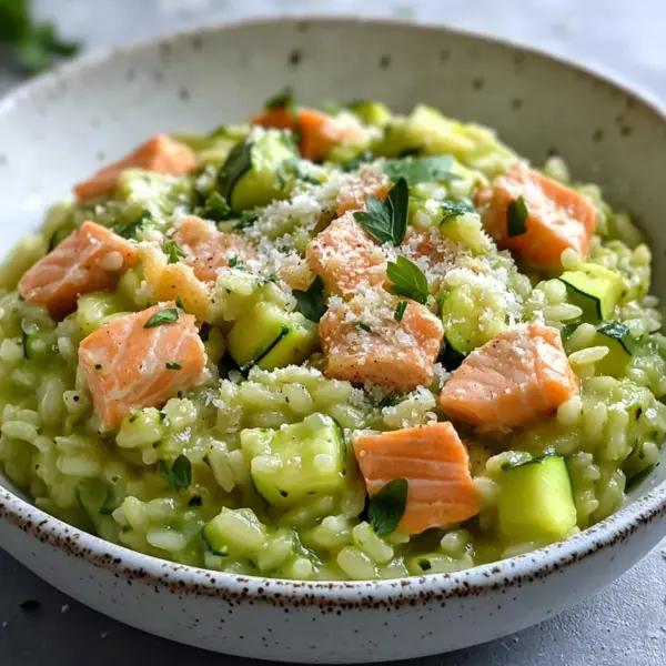 Zucchini-Lachs-Risotto