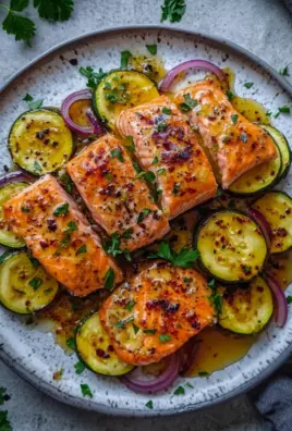 Zucchinipfanne mit Lachs 33 Zucchinipfanne mit Lachs
